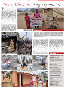 Petra Theiners Hilfe kommt an