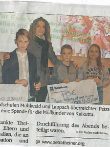 Schule von Mühlwald und Lappach helfen Müllkindern