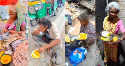 Mittagsmahlzeiten sichern die Ernährung der Armen in Kolkata