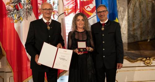Petra Theiner receives the Decoration of Merit of the State of Tyrol
