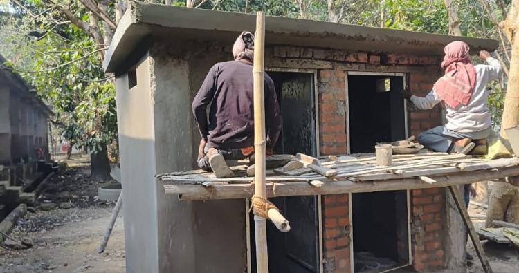 Bauarbeiten im Lepra Krankenhaus