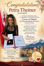 Petra Theiner receives the Decoration of Merit of the State of Tyrol